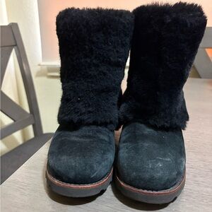 UGG Black Maylin Shearling Boots
